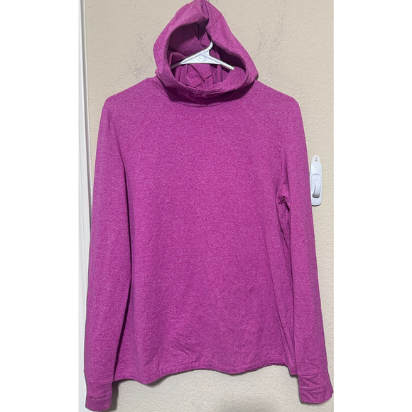 PGA Tour Womens Performance Hoodie Bright Pink sz L Motionflux Long Sleeve Shirt - Picture 1 of 6